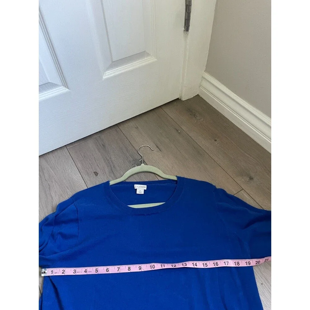 J.Crew Cobalt Blue Long Sleeve Lightweight Cotton long sleeve Sweater XL